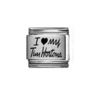 I love my Tim Hortons - laser 9mm Italian charm