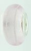 EB183 - Light pink foil bead with white stripe