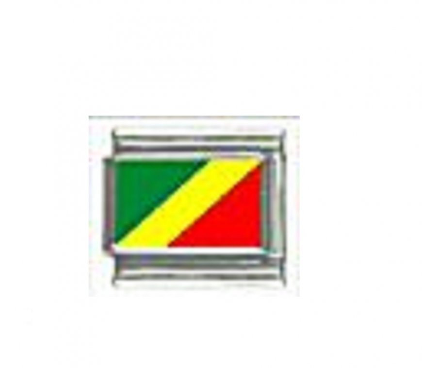 Flag - Congo photo 9mm Italian charm - Click Image to Close