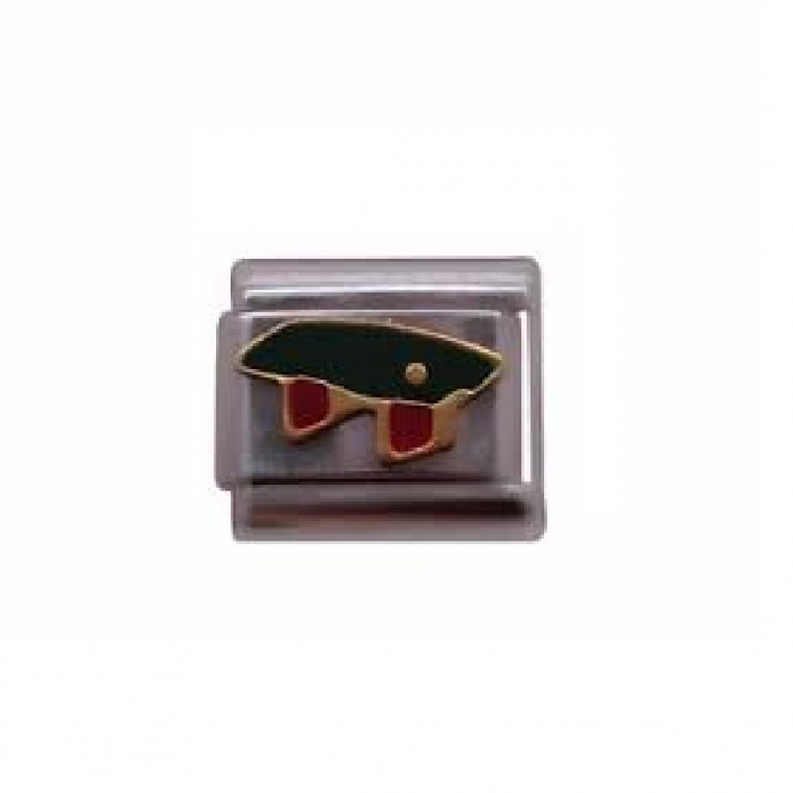 Snooker table - Enamel 9mm Italian Charm - Click Image to Close