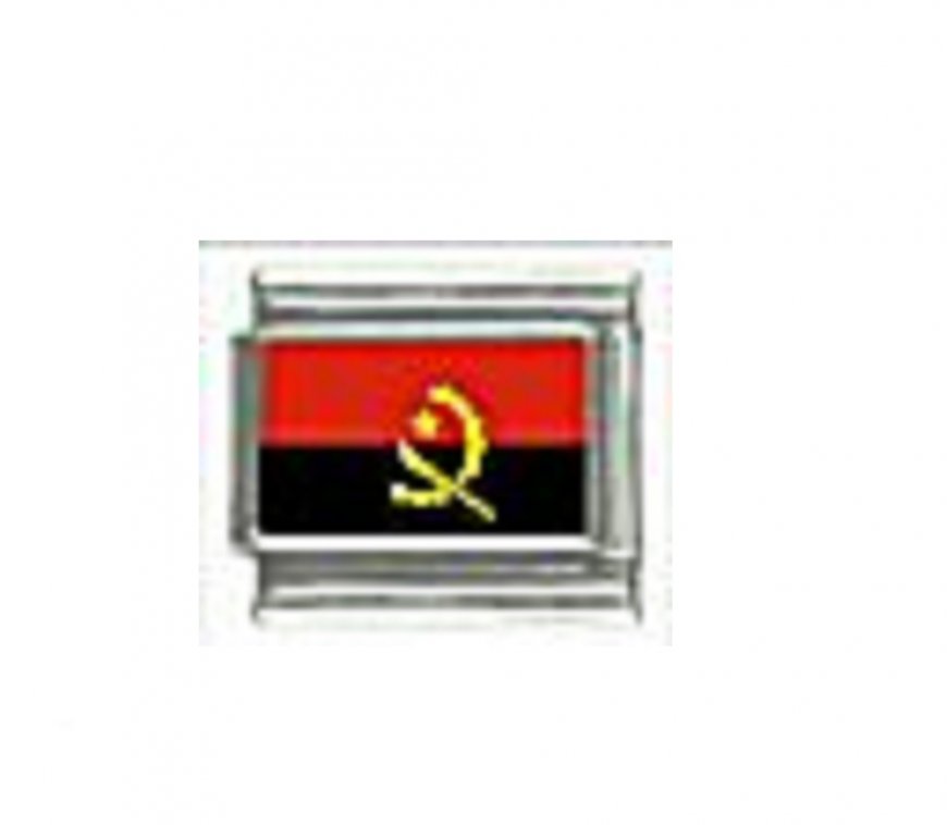Flag - Angola photo 9mm Italian charm - Click Image to Close