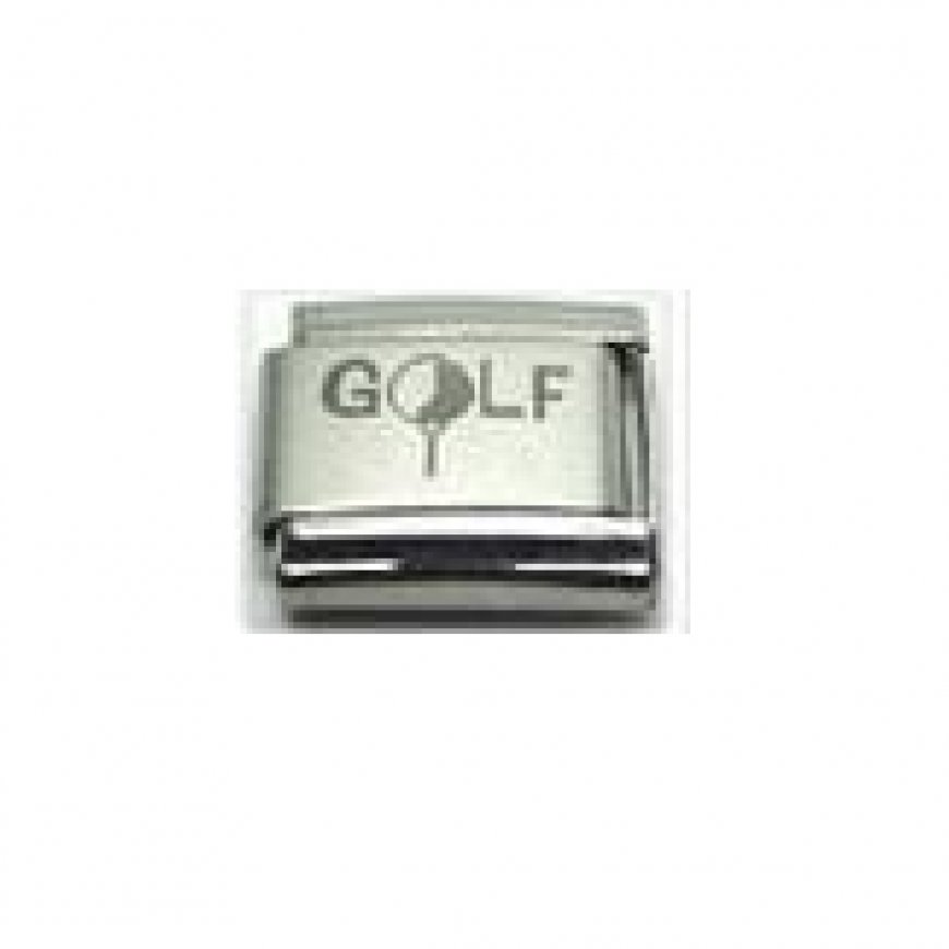 Golf - laser 9mm Italian charm - Click Image to Close