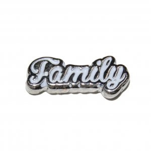 Family in White 11mm floating locket charm
