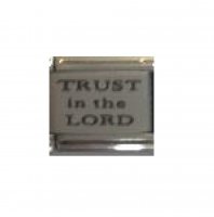 Trust in the lord - laser italian charm