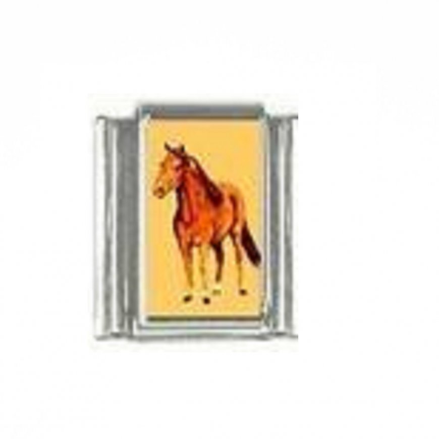 Horse (m) - photo 9mm Italian charm - Click Image to Close