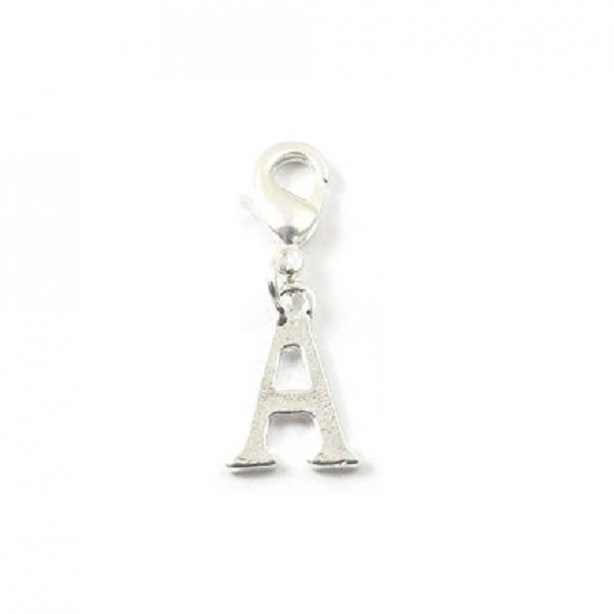 Letter A - Clip on charm fits Thomas Sabo style bracelets - Click Image to Close