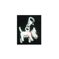 Dog with red collar - Clip on charm fits Thomas Sabo