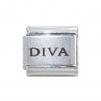 Diva - laser (b) 9mm Italian charm