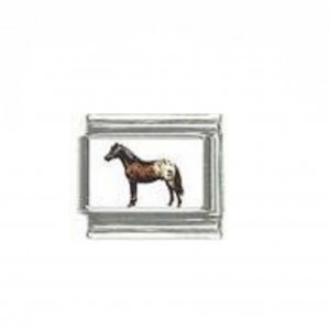 Horse (l) - photo 9mm Italian charm