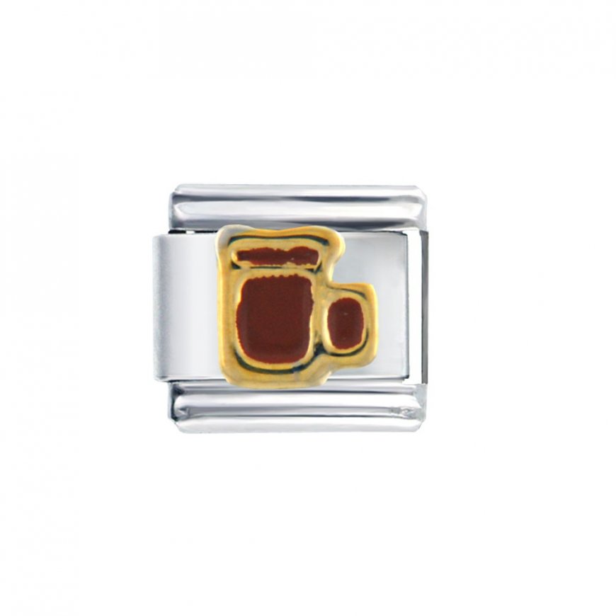 Pint of beer (d) - 9mm Italian charm - Click Image to Close