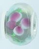 EB308 - Mauve, blue pink and yellow flower bead