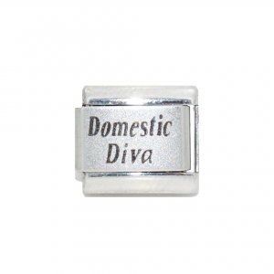 Domestic Diva - 9mm Laser Italian charm