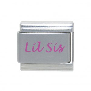 Lil Sis in pink - 9mm Italian charm