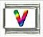 Rainbow letter - V - Click Image to Close