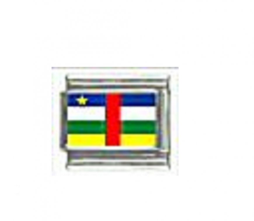 Flag - Central African Republic photo 9mm Italian charm - Click Image to Close
