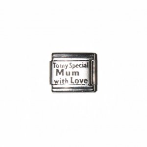 To my Special Mum with love - laser 9mm Italian charm