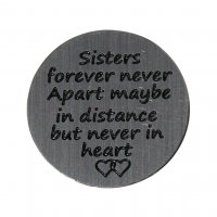 Sister Forever 22mm Plate to fit 30mm Lockets