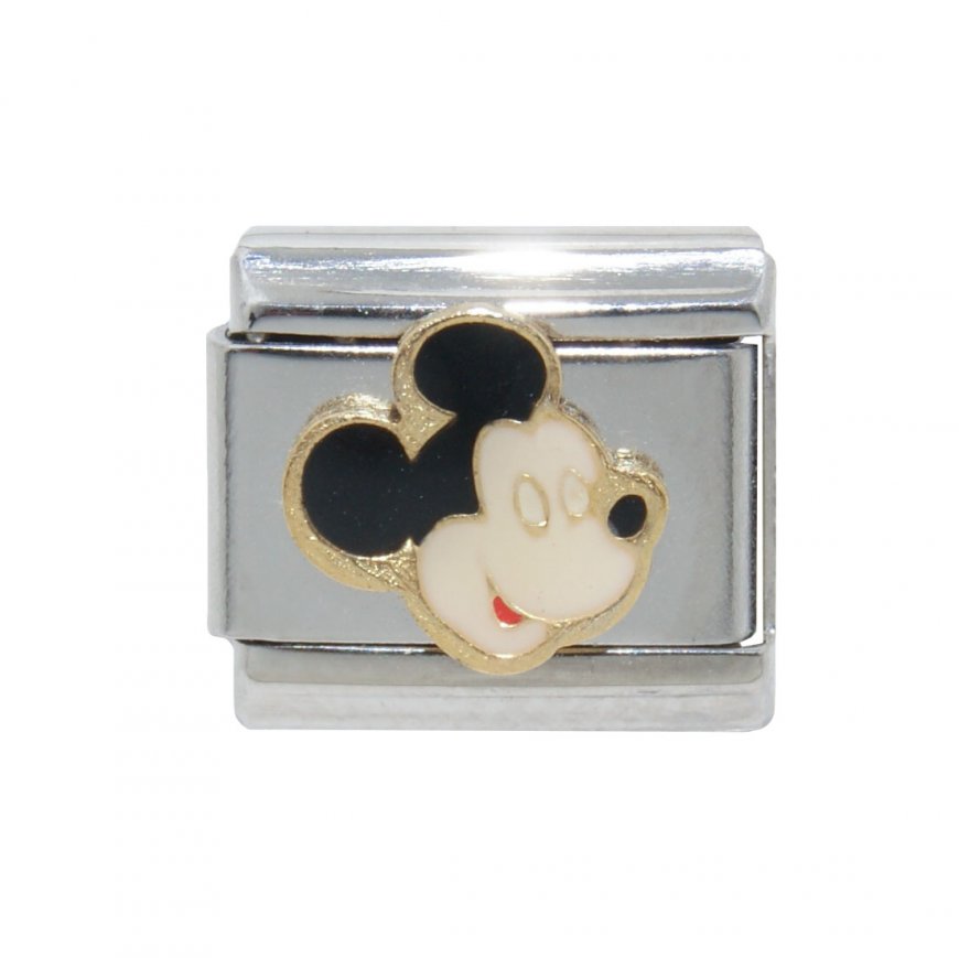 Mickey Mouse - Disney 9mm classic Italian Charm - Click Image to Close