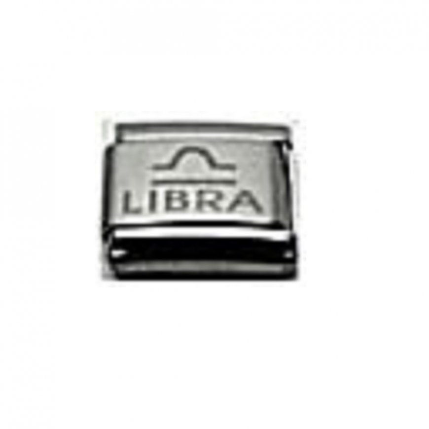 Libra laser (24/9-23/10) 9mm Italian charm - Click Image to Close
