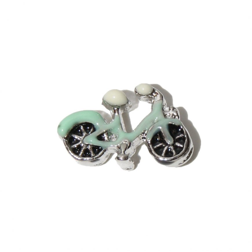 Bike Bicycle 9mm Floating charm fits living memory lockets - Click Image to Close