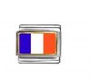 Flag - France photo enamel 9mm Italian charm