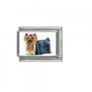 Dog charm - Yorkshire Terrier 12 - photo 9mm Italian Charm
