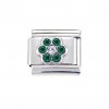 May Small Flower Birthstone - Emerald - 9mm Italian charm