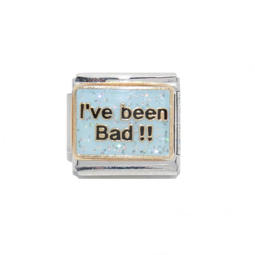 I've been bad! - enamel 9mm Italian charm - Click Image to Close