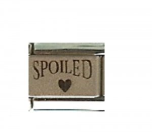 Spoiled with heart - laser 9mm Italian charm