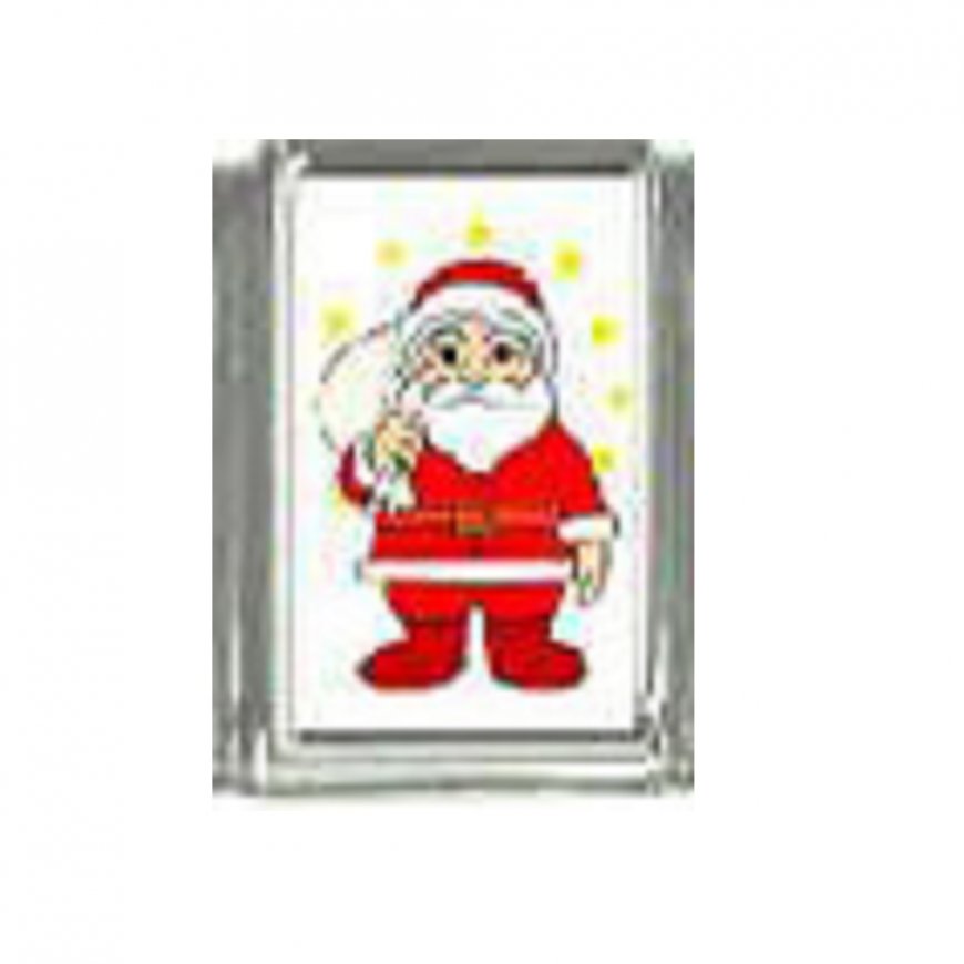 Christmas (au) - Santa 9mm Italian Charm - Click Image to Close