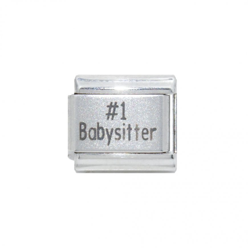 #1 Babysitter - 9mm Laser Italian Charm - Click Image to Close