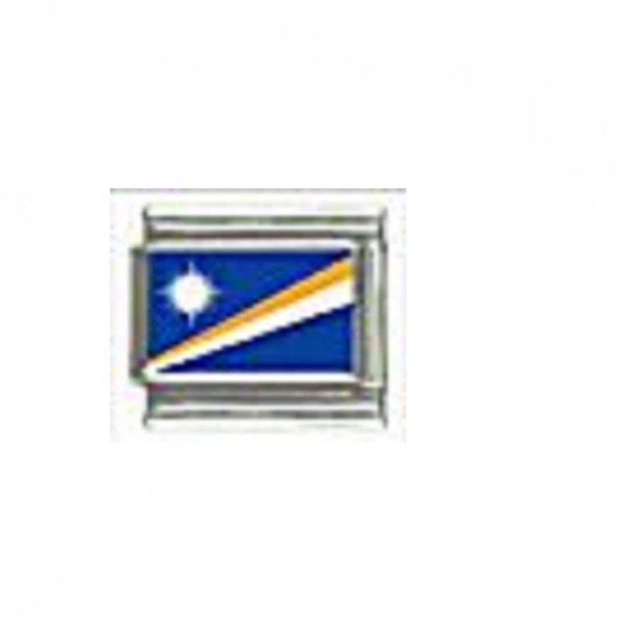 Flag - Marshall Islands photo 9mm Italian charm - Click Image to Close