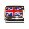 Flag - Union Jack - British Photo enamel 9mm Italian charm