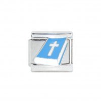 Holy bible in blue - 9mm Italian charm