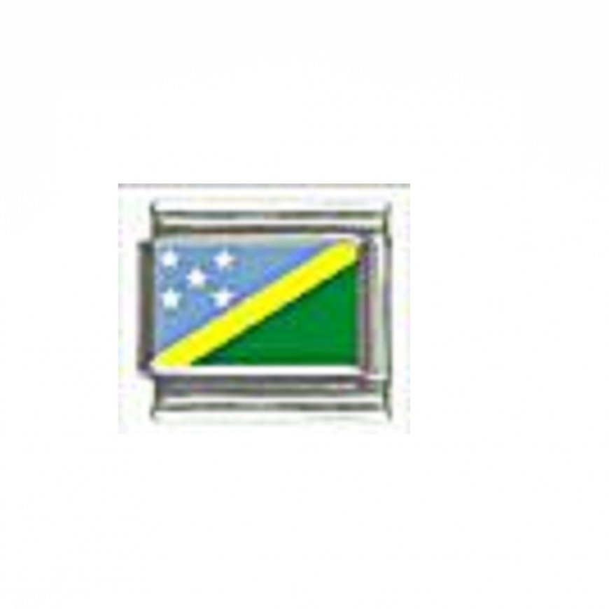 Flag - Solomon Islands photo 9mm Italian charm - Click Image to Close