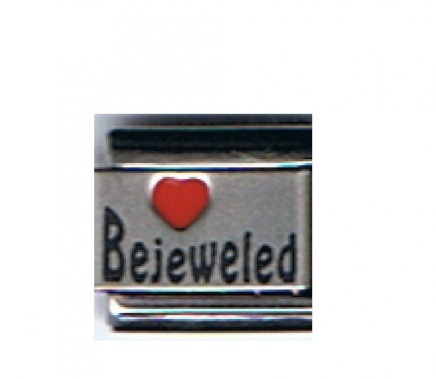 Love Bejeweled - laser 9mm Italian charm - Click Image to Close