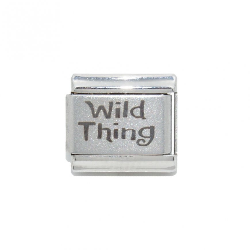 Wild Thing - 9mm Laser Italian charm - Click Image to Close