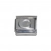 Silver coloured letter G - 9mm Italian charm