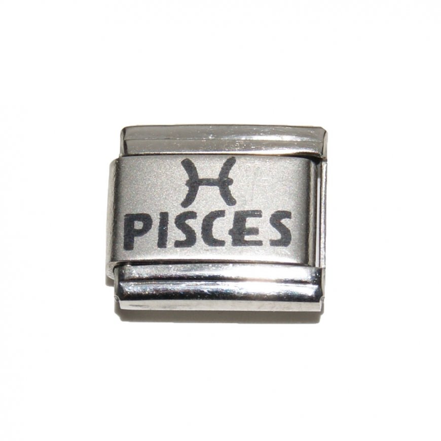 Pisces laser charm (a) (20/2-20/3) 9mm Italian charm - Click Image to Close