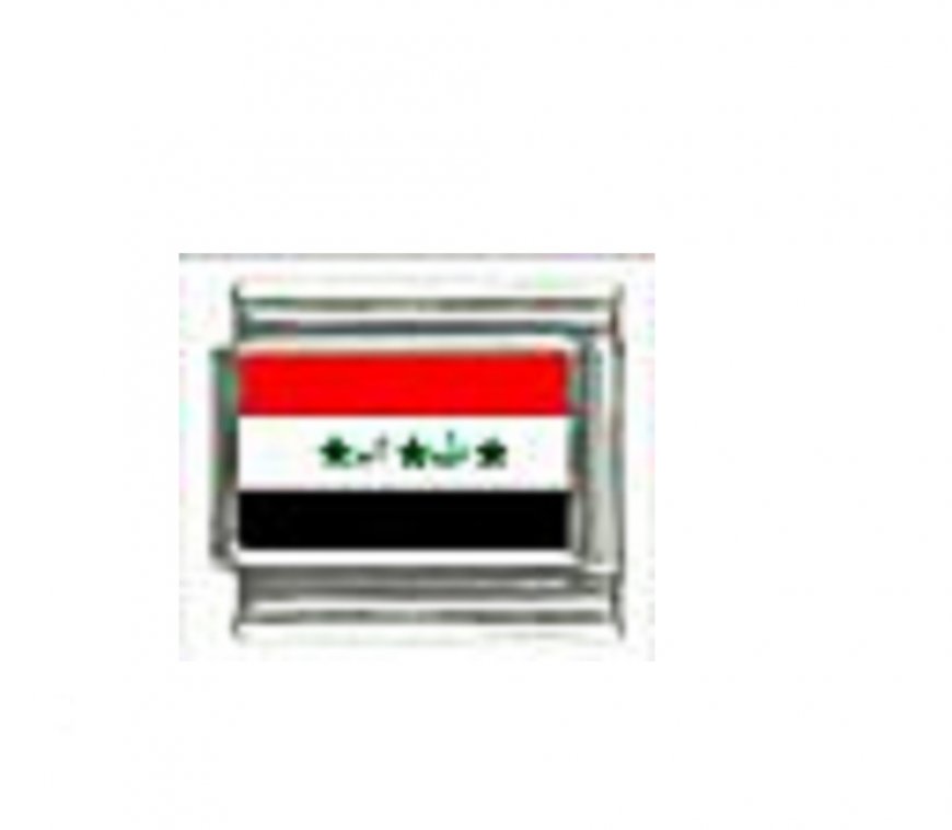Flag - Iraq photo 9mm Italian charm - Click Image to Close