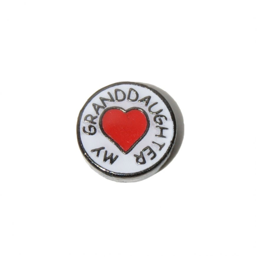 Love my Granddaughter 7mm floating locket charm - Click Image to Close