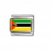 Flag - Mozambique photo enamel 9mm Italian charm