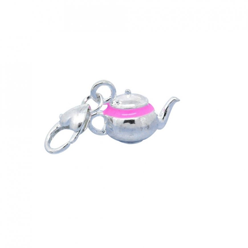 Teapot - Clip on charm fits Thomas Sabo Style Bracelet - Click Image to Close