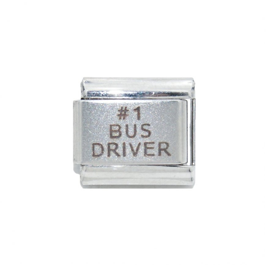 #1 Bus driver - 9mm Laser Italian Charm - Click Image to Close