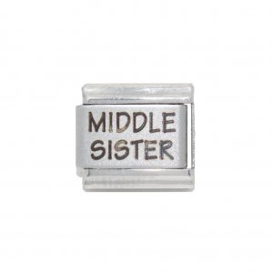 Middle Sister - Laser 9mm Italian charm