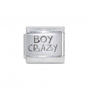 Boy Crazy - 9mm Laser Italian Charm