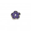 Purple Flower 7mm floating locket charm