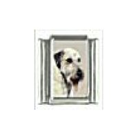 Dog charm - Irish Wolfhound 3 - 9mm Italian charm