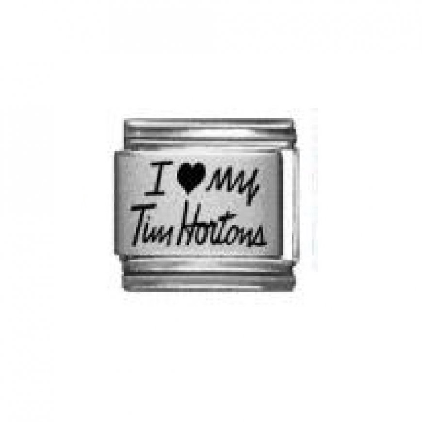 I love my Tim Hortons - laser 9mm Italian charm - Click Image to Close
