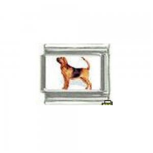Dog charm - Bloodhound 2 - 9mm Italian charm